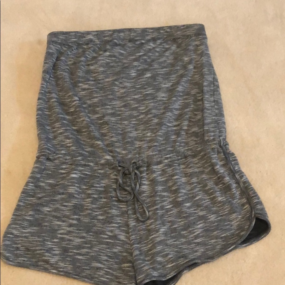 Strapless shorts jumper